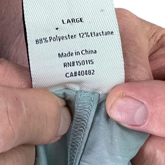 Varley Tank Top Women L Blue Stretch Textured Sleeveless Athletic Gym Running - Picture 7 of 7